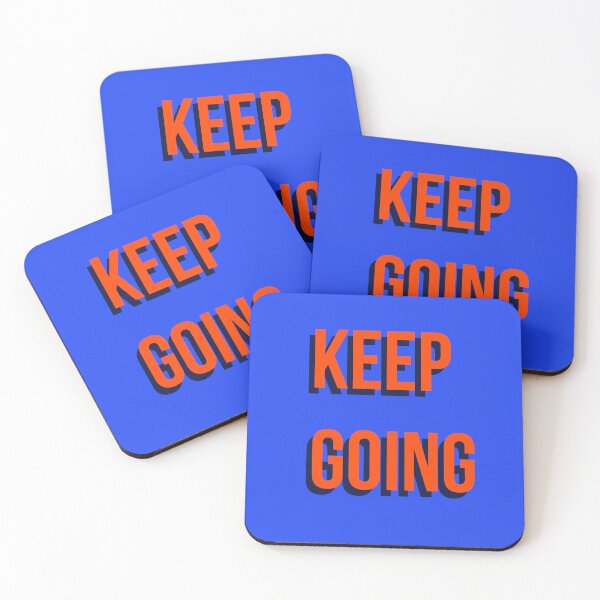 Item preview, Minimalist Keep Going Motivation Orange Typography designed and sold by Quote Chaos.