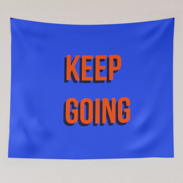 Item preview, Minimalist Keep Going Motivation Orange Typography designed and sold by Creations by lyne.