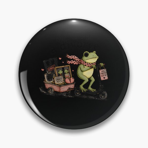 Item preview, Off To Get A Divorce Funny Frog Cottagecore Divorce Party designed and sold by JamesCrArt.