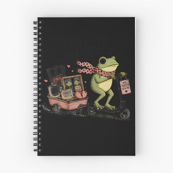 Item preview, Off To Get A Divorce Funny Frog Cottagecore Divorce Party designed and sold by JamesCrArt.