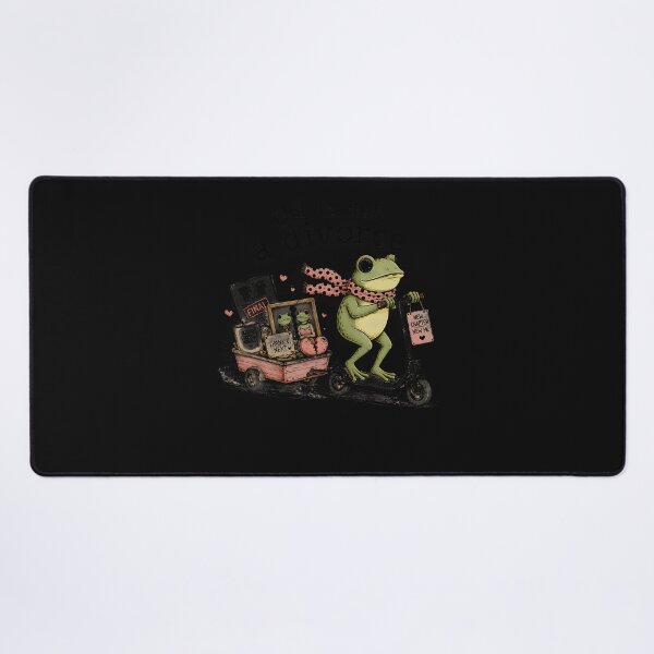 Item preview, Off To Get A Divorce Funny Frog Cottagecore Divorce Party designed and sold by JamesCrArt.