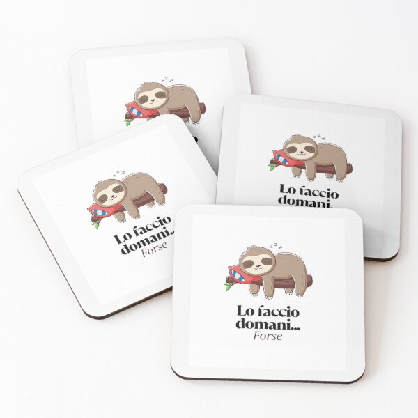 Item preview, Lo faccio domani Forse - Funny Sloth Lazy Quote T-Shirt designed and sold by SyntaxError404.