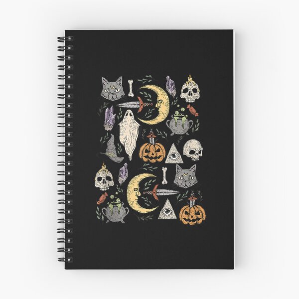 Item preview, crescent moon black cat evil eye halloween ghost pumpkin designed and sold by RobertJacob76.