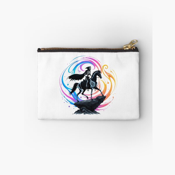 Item preview, Skeleton rider on a black horse – Dark Fantasy designed and sold by Rose Design & Photos.