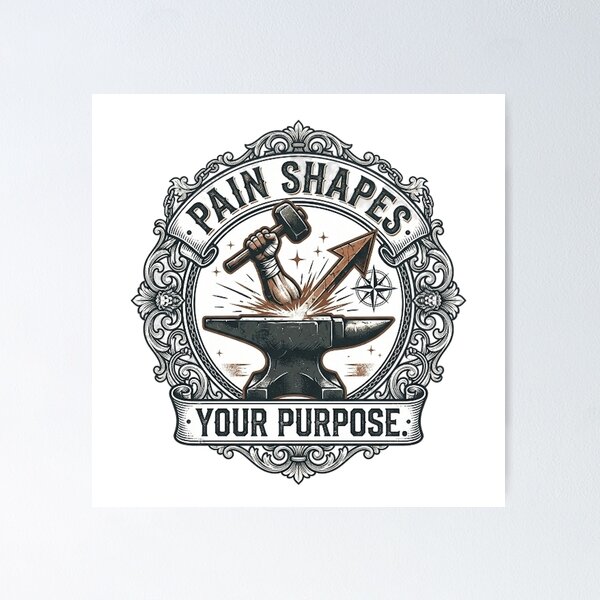 Item preview, PAIN SHAPES YOUR PURPOSE designed and sold by likbatonboot.