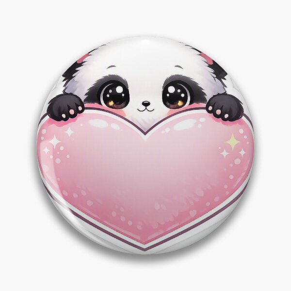 Item preview, Peekaboo Panda Sticker Kawaii Cute Animal Aesthetic for Introverts & Panda Lovers designed and sold by CutePrintCorner.
