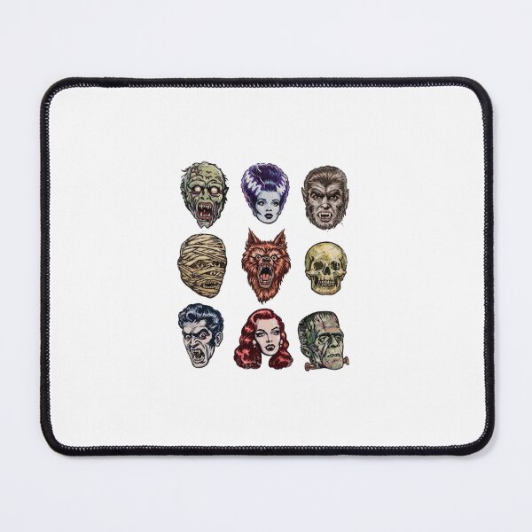 Item preview, Vintage Horror Monster Faces, Monster Mash retro Halloween designed and sold by OscarLucas.