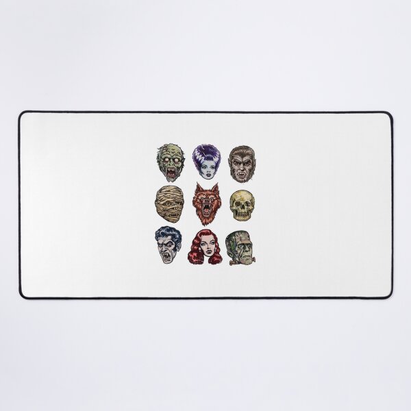 Item preview, Vintage Horror Monster Faces, Monster Mash retro Halloween designed and sold by OscarLucas.