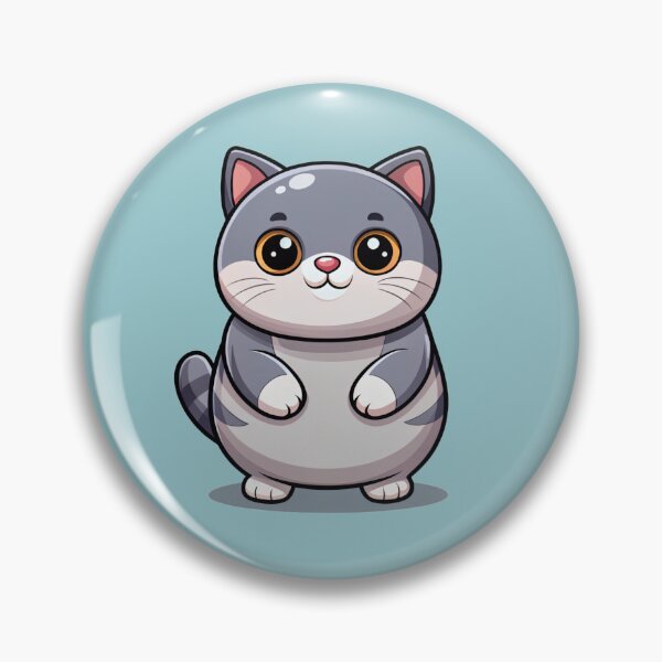 Item preview, Cute British Shorthair Cat Kawaii Gray Kitty Illustration designed and sold by Mousy17.