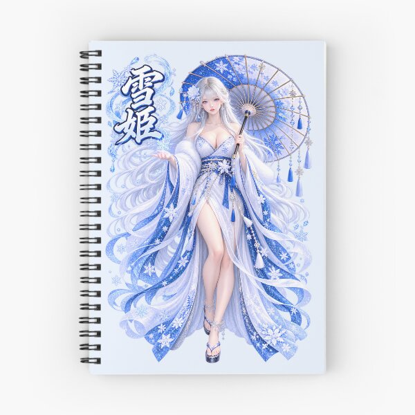 Item preview, Yukihime – Enchanted Snow Princess with Japanese Umbrella designed and sold by Kurekou Lab.