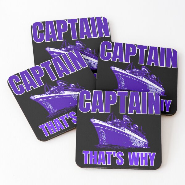 Item preview, Psych Because I'm The Captain That's Why Retro Style designed and sold by VividVortey.