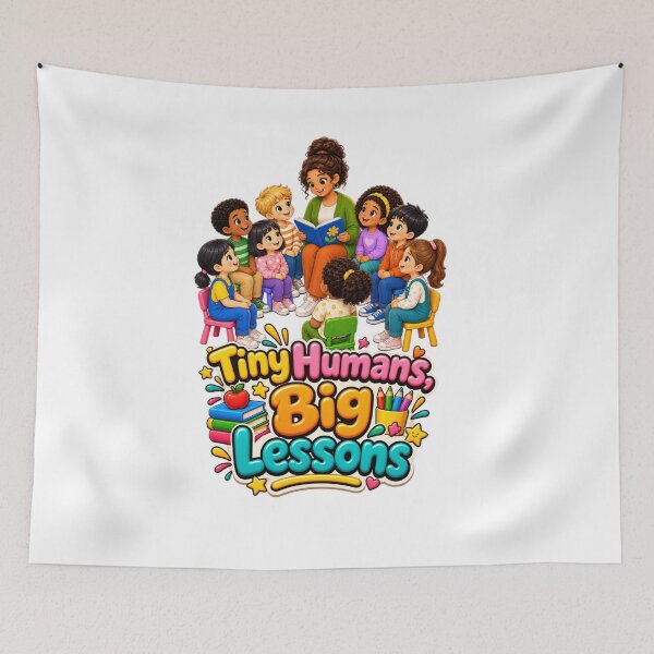 Item preview, Tiny Humans, Big Lessons...Cute Teacher & Classroom Design designed and sold by ARISE INTEGRATED .