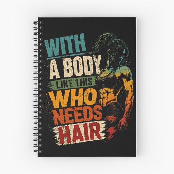 Item preview, With A Body Like This Who Needs Hair Female Bodybuilder Fitness Gym Strong Woman designed and sold by HumansStuck12.