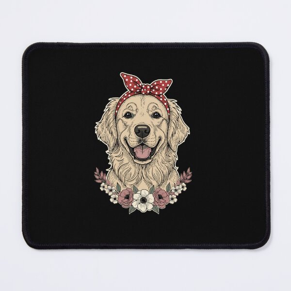 Item preview, Golden Retriever Dog Mom Floral Bandana designed and sold by PopStars1993.