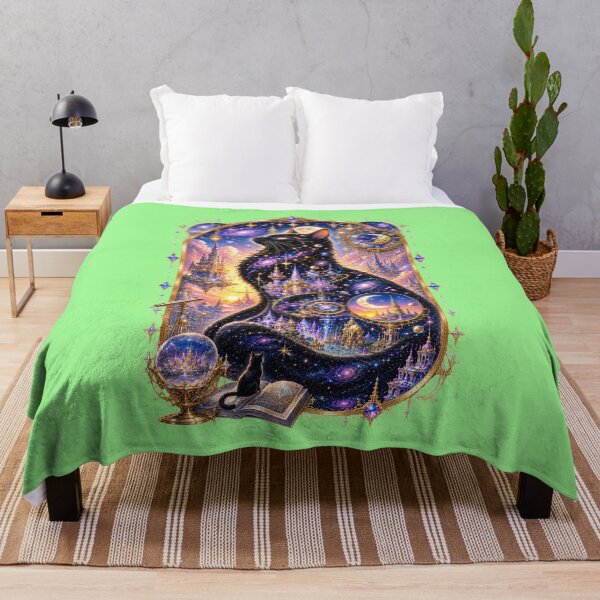 Item preview, Celestial Cosmic Cat – Galaxy Kingdom Fantasy Art designed and sold by sunbowjp stadio.