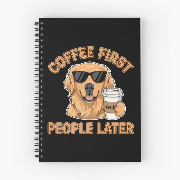 Item preview, Coffee First People Later Golden Retriever Coffee Lover Dog Owner designed and sold by PopStars1993.