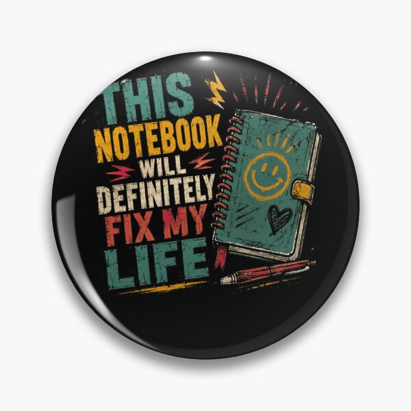 Item preview, This Notebook Will Definitely Fix My Life Journaling Planner Student Organizer Humor Sarcasm designed and sold by HumansStuck12.