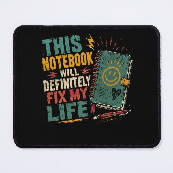 Item preview, This Notebook Will Definitely Fix My Life Journaling Planner Student Organizer Humor Sarcasm designed and sold by HumansStuck12.