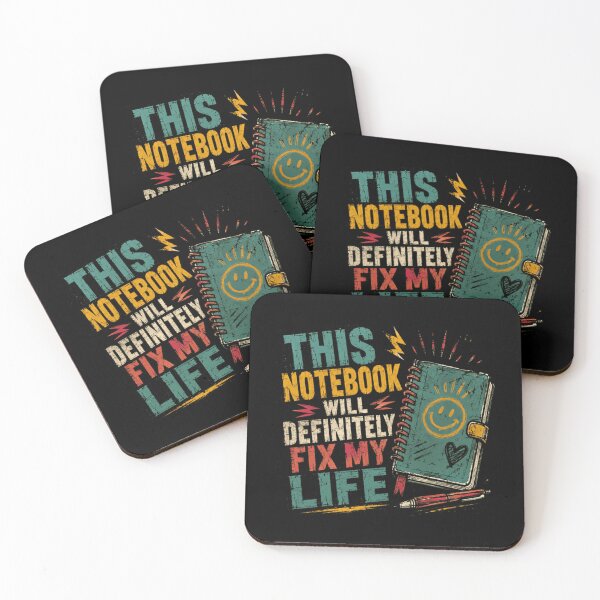 Item preview, This Notebook Will Definitely Fix My Life Journaling Planner Student Organizer Humor Sarcasm designed and sold by HumansStuck12.