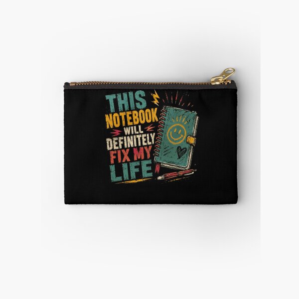 Item preview, This Notebook Will Definitely Fix My Life Journaling Planner Student Organizer Humor Sarcasm designed and sold by HumansStuck12.