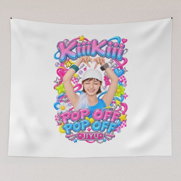 Item preview, Holographic Y2K Magazine Cover Jiyu KIIIKIII Pop Off Pop Off designed and sold by Valereekmerch.