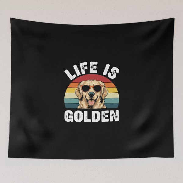 Item preview, Life Is Golden Golden Retriever Dog Owner Lover designed and sold by PopStars1993.