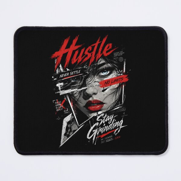 Item preview, Hustle Never Settle – No Limits Motivational Street Art designed and sold by Royal-House.