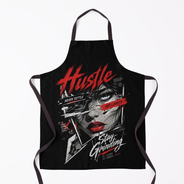 Item preview, Hustle Never Settle – No Limits Motivational Street Art designed and sold by Royal-House.