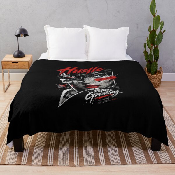 Item preview, Hustle Never Settle – No Limits Motivational Street Art designed and sold by Royal-House.