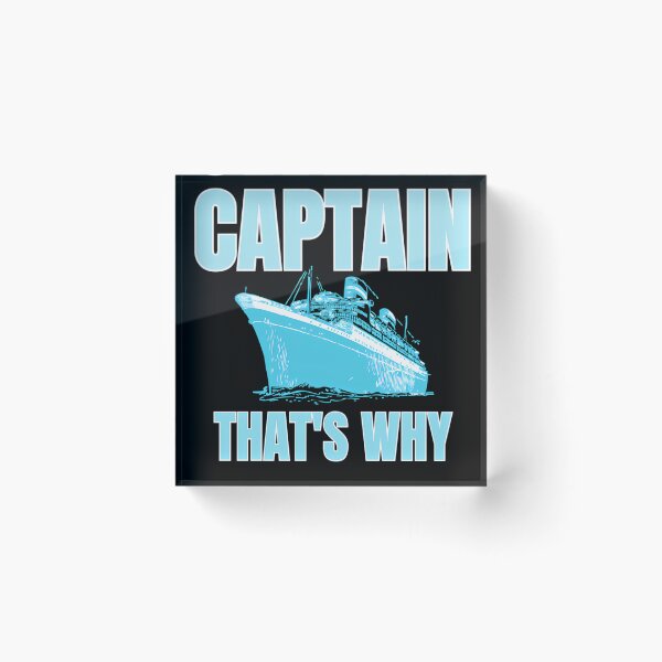 Item preview, Album Cover Because I'm The Captain That's Why designed and sold by ChonkyWave.