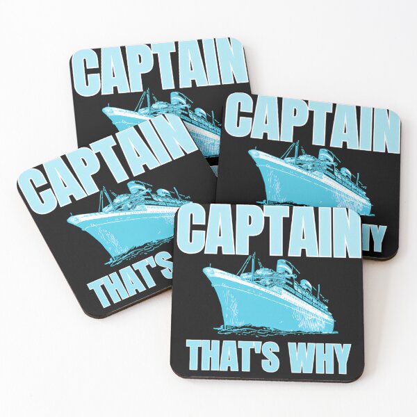 Item preview, Album Cover Because I'm The Captain That's Why designed and sold by ChonkyWave.