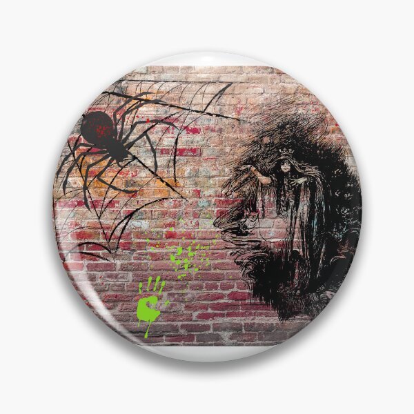 Item preview, Dark Urban Spider Graffiti Art – Street Wall Illustration designed and sold by PetruArtDesigns.