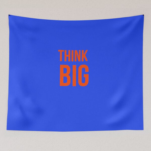 Item preview, Think Big Orange Typography Motivational Minimalist Quote designed and sold by Creations by lyne.