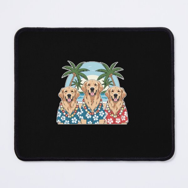 Item preview, Golden Retriever Hawaiian Dog Tropical Vacation Pet Owner designed and sold by PopStars1993.