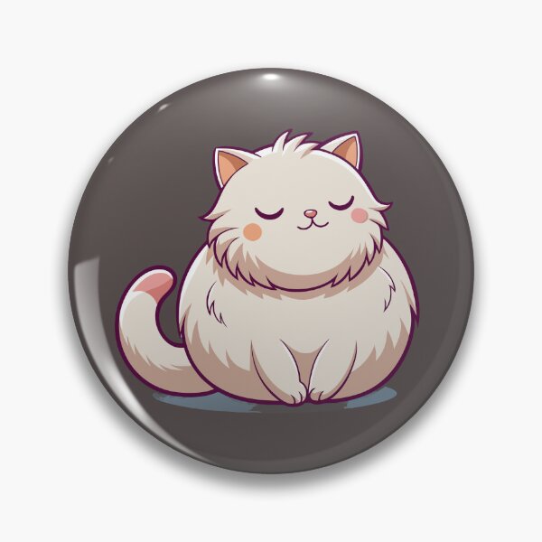 Item preview, Sleepy British Longhair Cat Kawaii Fluffy Kitty Illustration designed and sold by Mousy17.