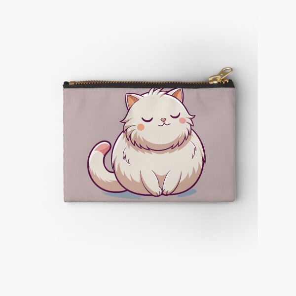 Item preview, Sleepy British Longhair Cat Kawaii Fluffy Kitty Illustration designed and sold by Mousy17.
