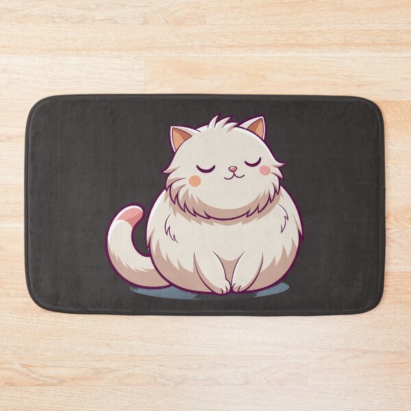 Item preview, Sleepy British Longhair Cat Kawaii Fluffy Kitty Illustration designed and sold by Mousy17.