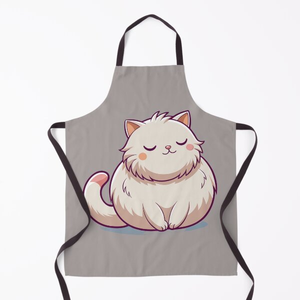 Item preview, Sleepy British Longhair Cat Kawaii Fluffy Kitty Illustration designed and sold by Mousy17.