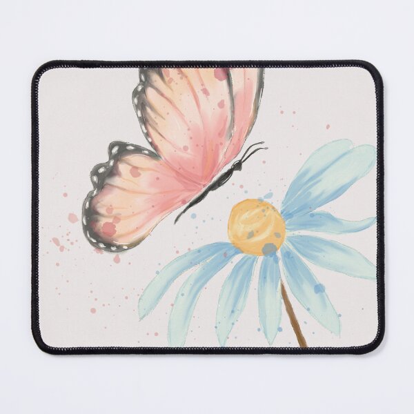 Item preview, Watercolor Butterfly Flower Cottagecore Art Gift designed and sold by LafinaArt.