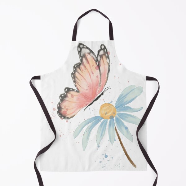 Item preview, Watercolor Butterfly Flower Cottagecore Art Gift designed and sold by LafinaArt.