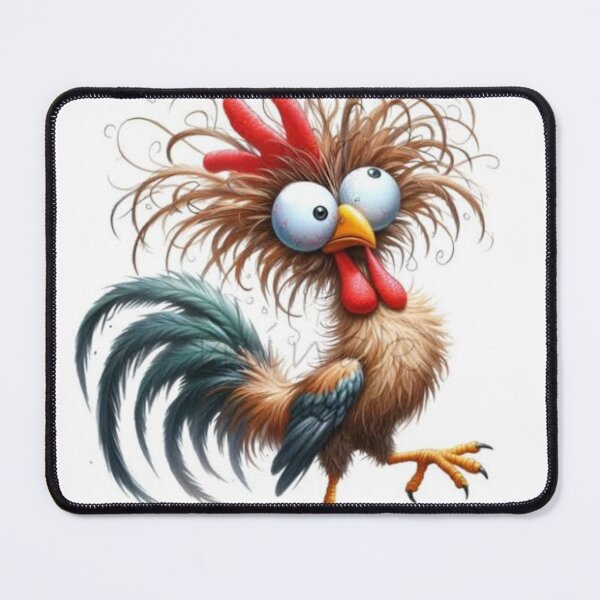 Item preview, Funny Crazy Rooster Morning Mood - Cartoon Animal T-Shirt designed and sold by SyntaxError404.