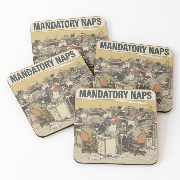 Item preview, Mandatory Naps Retro Humor Poster designed and sold by PictorialWhimsy.