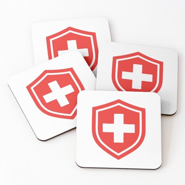 Item preview, First Aid Shield Medical Emergency Healthcare Symbol designed and sold by VectorForge Studio.