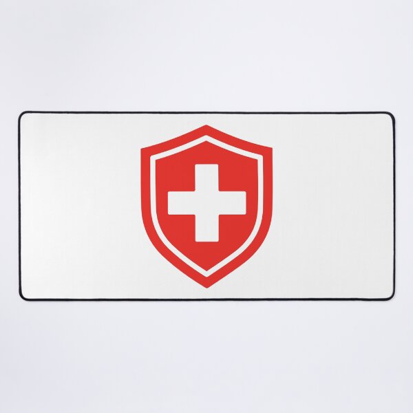 Item preview, First Aid Shield Medical Emergency Healthcare Symbol designed and sold by VectorForge Studio.