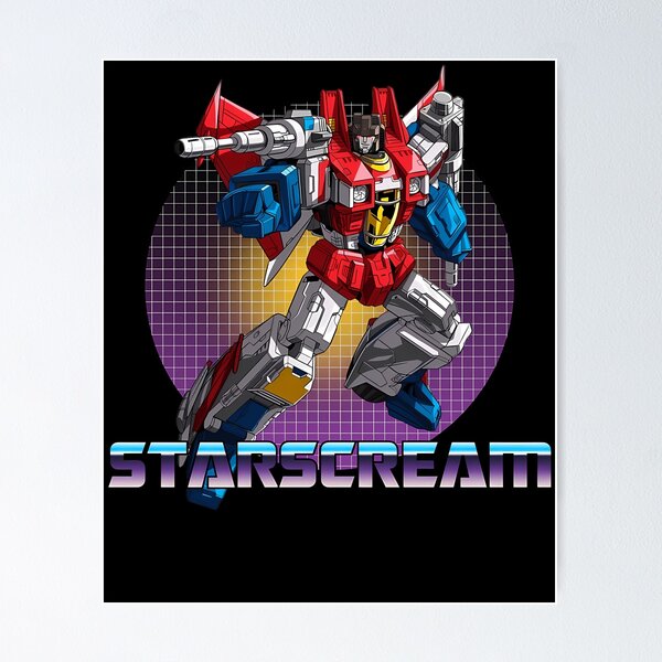 Item preview, Red And Blue Robot Jet Fighter Posing On Grid Circle designed and sold by mbreseghello.