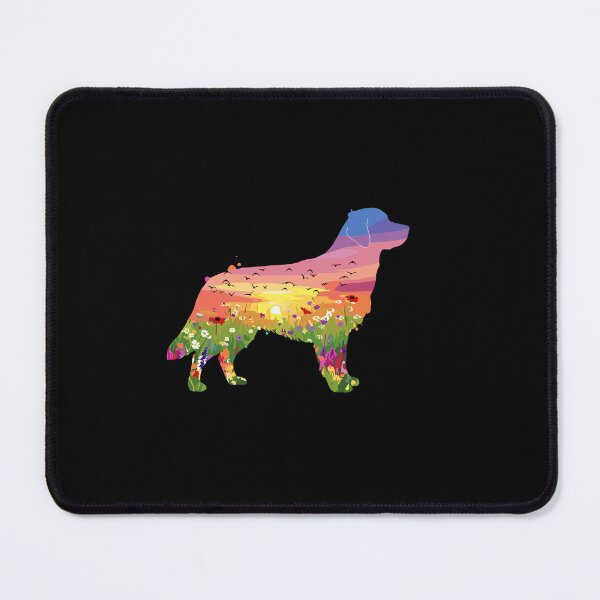 Item preview, Golden Retriever Sunset Wildflower Dog Lover designed and sold by PopStars1993.
