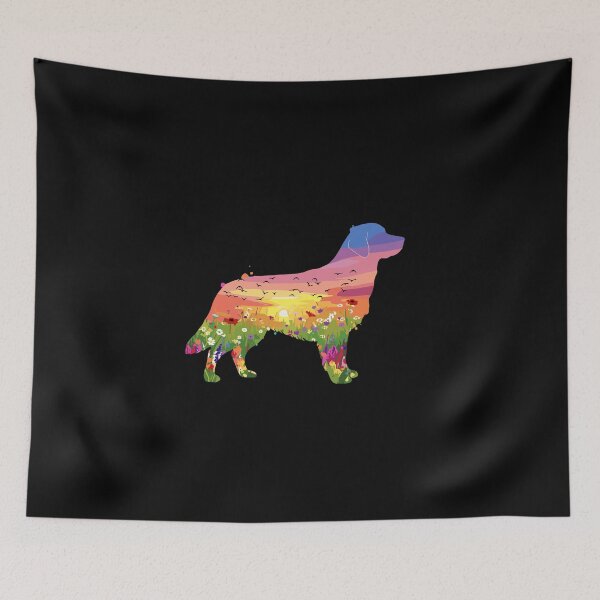 Item preview, Golden Retriever Sunset Wildflower Dog Lover designed and sold by PopStars1993.