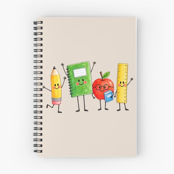 Item preview, Cute School Supplies Watercolor Characters designed and sold by tarzbol.