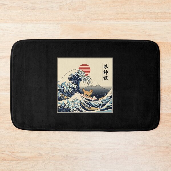 Item preview, Golden Retriever Surfing Mount Fuji Japan Dog Lover designed and sold by PopStars1993.