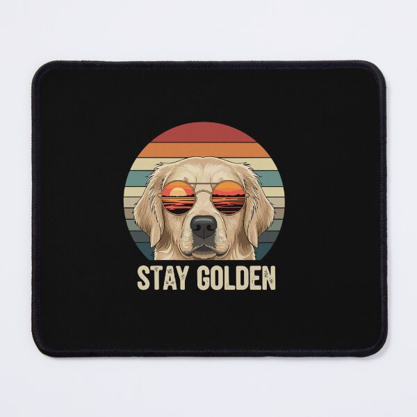 Item preview, Stay Golden Golden Retriever Dog Lover Retro Sunset designed and sold by PopStars1993.
